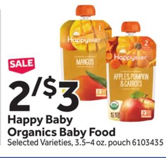 Stop&Shop Happy baby organics baby food offer