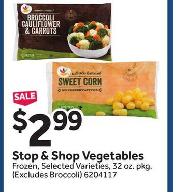 Stop&Shop Stop & shop vegetables offer