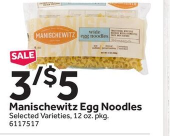 Stop&Shop Manischewitz egg noodles offer