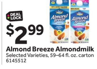 Stop&Shop Almond breeze almondmilk offer