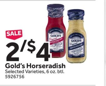 Stop&Shop Gold's horseradish offer