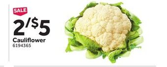 Stop&Shop Cauliflower offer
