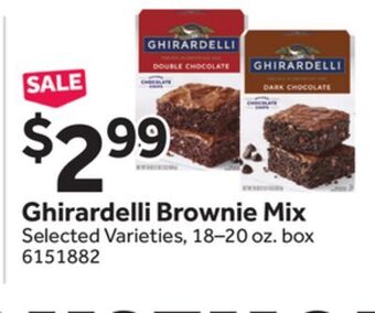Stop&Shop Ghirardelli brownie mix offer