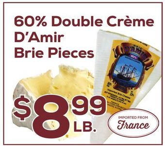 DeCicco & Sons 60% double crème d'amir brie pieces offer