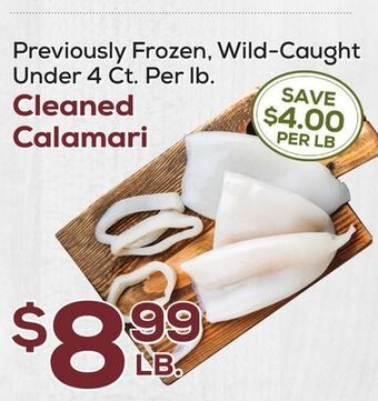 DeCicco & Sons Cleaned calamari offer