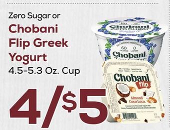 DeCicco & Sons Chobani flip greek yogurt offer