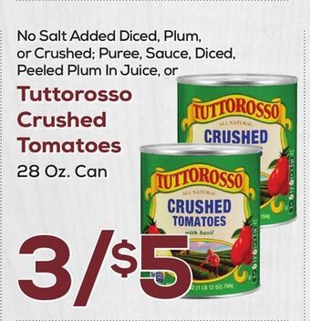 DeCicco & Sons Tuttorosso crushed tomatoes offer