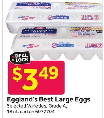 Stop&Shop Eggland's best large eggs offer