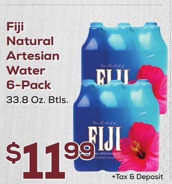 DeCicco & Sons Fiji natural artesian water 6-pack offer