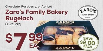 DeCicco & Sons Zaro's family bakery rugelach offer