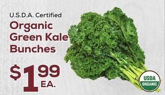 DeCicco & Sons Organic green kale bunches offer