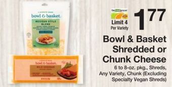The Fresh Grocer Shredded or chunk cheese offer