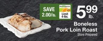 The Fresh Grocer Boneless pork loin roast offer