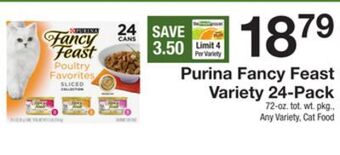 The Fresh Grocer Fancy feast variety 24-pack offer