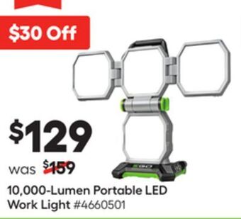 Lowe's 10,000-lumen portable led work light offer