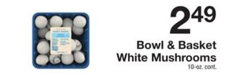 The Fresh Grocer White mushrooms offer