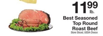 The Fresh Grocer Best seasoned top round roast beef offer