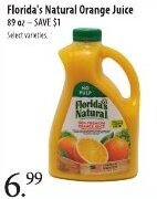 Market of Choice Florida's Natural Orange Juice offer