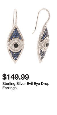 TJ Maxx Sterling silver evil eye drop earrings offer