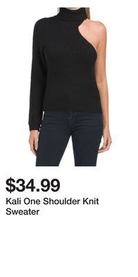 TJ Maxx Kali one shoulder knit sweater offer