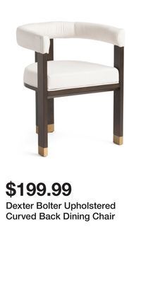 TJ Maxx Dexter bolter upholstered curved back dining chair offer