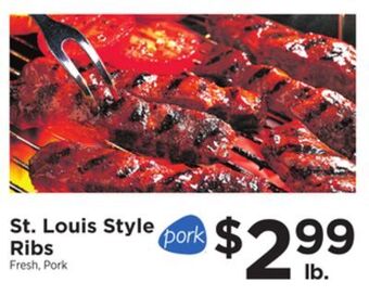 ShopRite St. louis style ribs offer