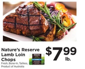 ShopRite Lamb loin chops offer