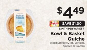 ShopRite Quiche offer