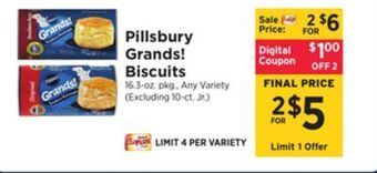 ShopRite Grands! biscuits offer