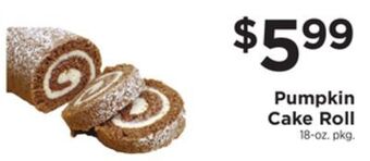 ShopRite Pumpkin cake roll offer
