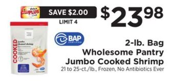 ShopRite 2-lb. bag jumbo cooked shrimp offer
