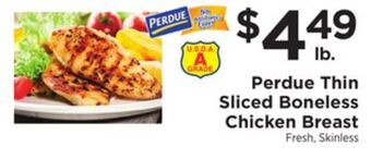 ShopRite Thin sliced boneless chicken breast offer