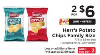 ShopRite Potato chips family size offer