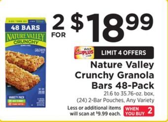 ShopRite Crunchy granola bars 48-pack offer