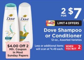 ShopRite Shampoo or conditioner offer