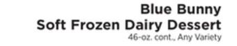 ShopRite Soft frozen dairy dessert offer