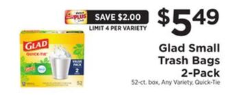 ShopRite Small trash bags 2-pack offer