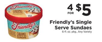 ShopRite Single serve sundaes offer