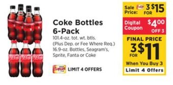 ShopRite Bottles 6-pack offer
