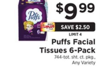 ShopRite Facial tissues 6-pack offer