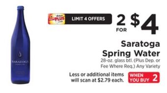 ShopRite Spring water offer