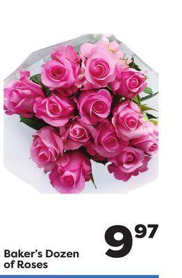 Weis Markets Baker's dozen of roses offer