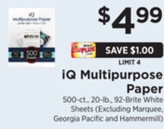 ShopRite Multipurpose paper offer