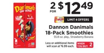 ShopRite Danimals 18-pack smoothies offer
