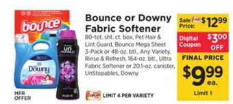 ShopRite Fabric softener offer