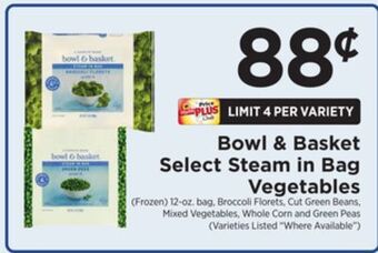 ShopRite Select steam in bag vegetables offer