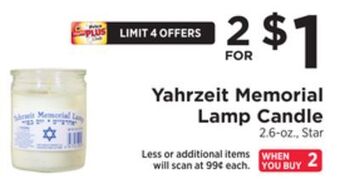 ShopRite Candle offer