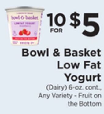 ShopRite Low fat yogurt offer