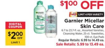 ShopRite Micellar skin care offer