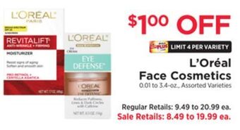 ShopRite Face cosmetics offer